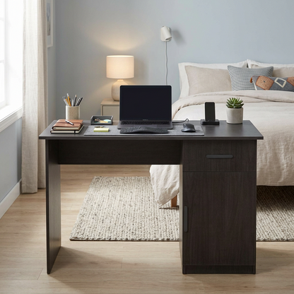 COPENHAGEN DESK - NORDIC ASH - OVAL BLACK