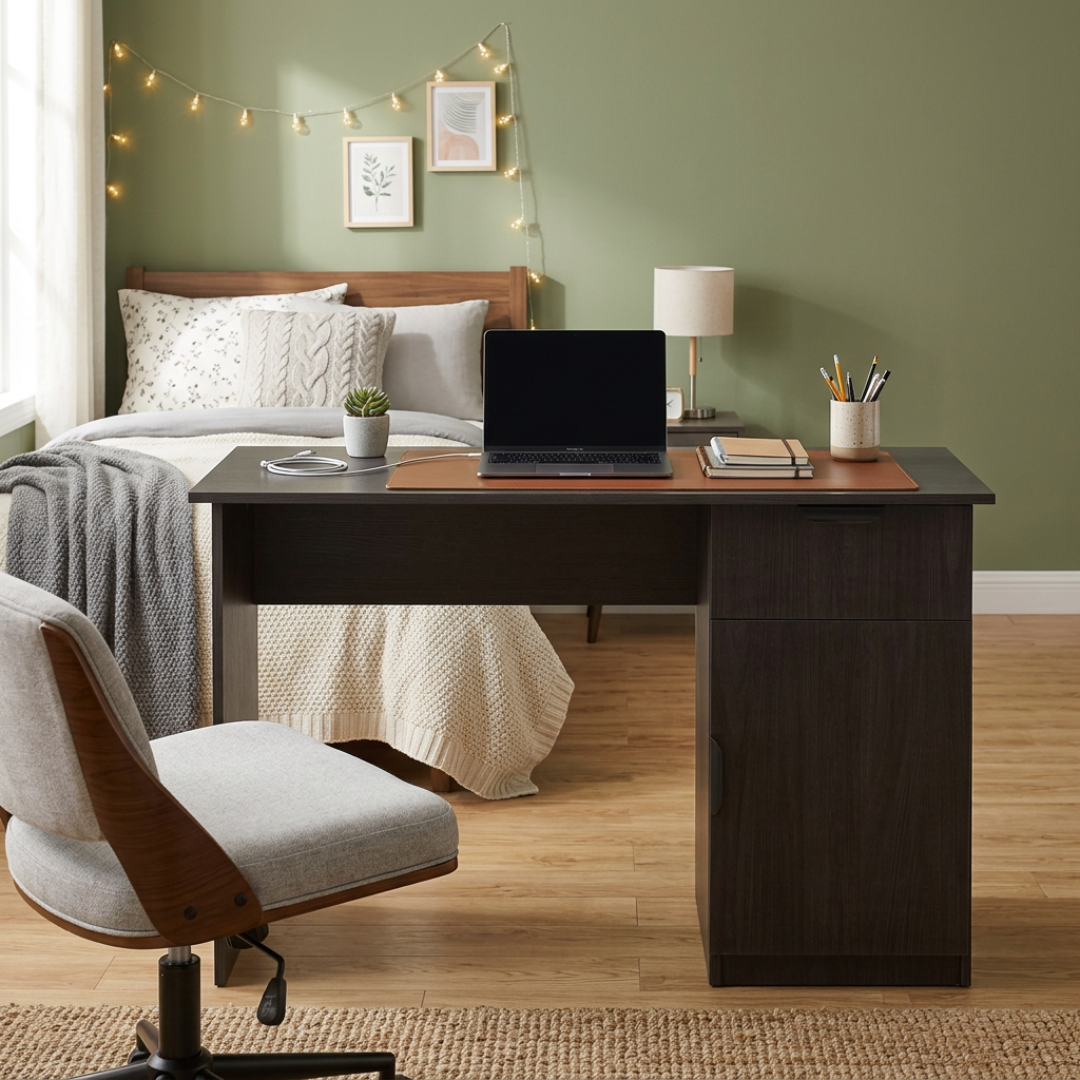 COPENHAGEN DESK - NORDIC ASH - PULL BLACK