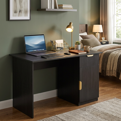 COPENHAGEN DESK - NORDIC ASH - PULL BRASS