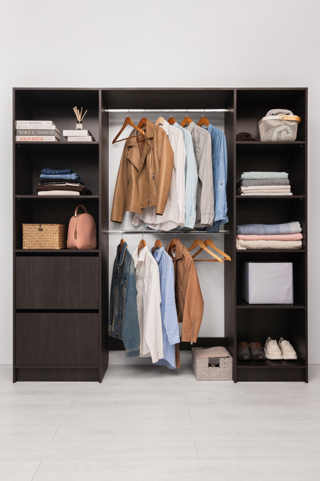 Basel Walk In Wardrobe Kit - Classic - Nordic Ash