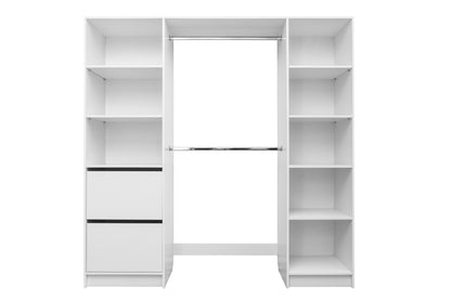 Basel Walk In Wardrobe Kit - Classic - White