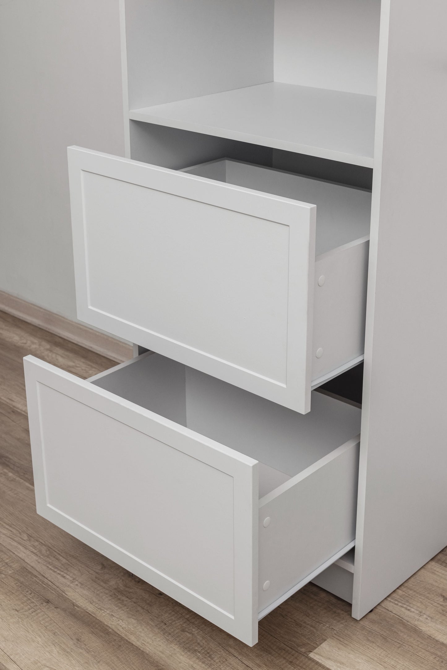 Basel Walk In Wardrobe Kit - Hamptons - White