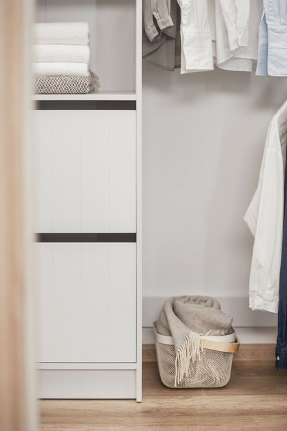 Basel Walk In Wardrobe Kit - VJ Panel - White