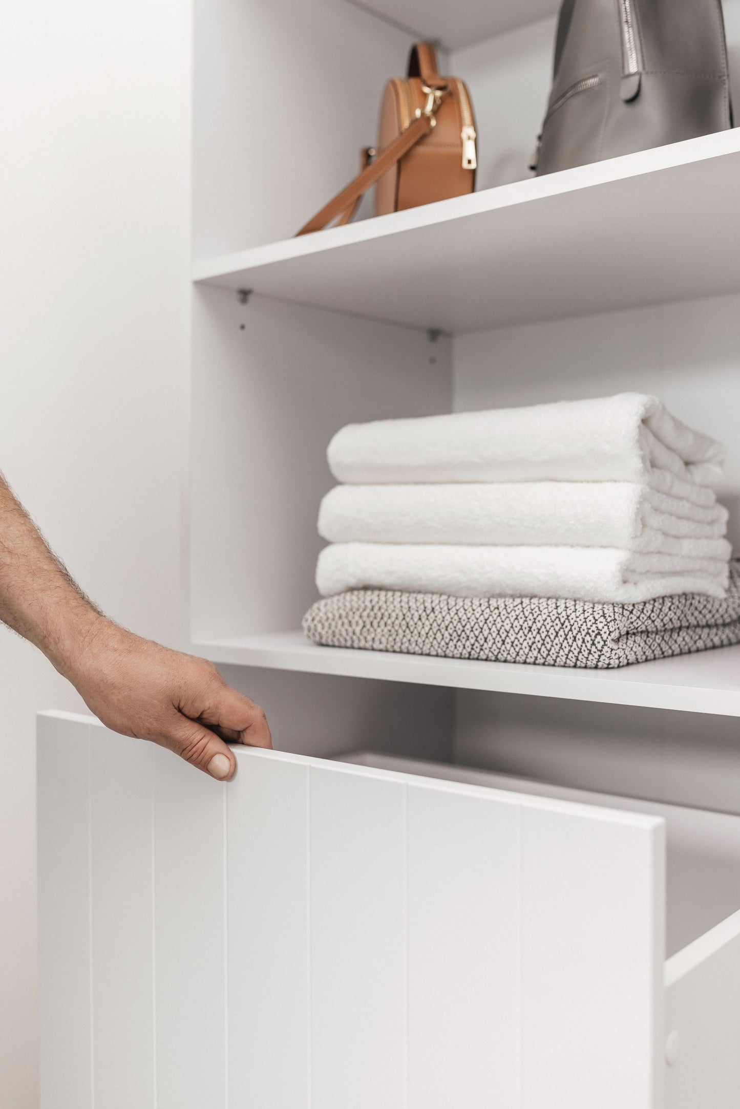 Basel Walk In Wardrobe Kit - VJ Panel - White