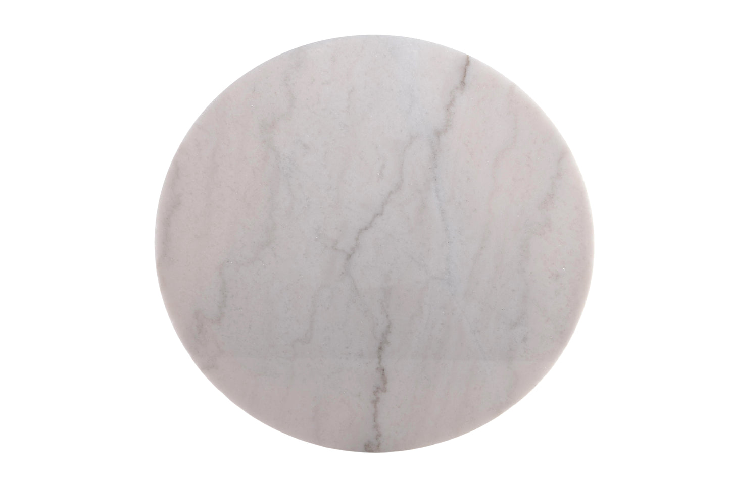 VERO SIDE TABLE NATURAL OAK WITH WHITE MARBLE