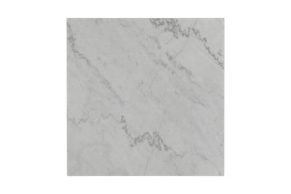 SILVA WHITE SIDE TABLE WITH WHITE MARBLE