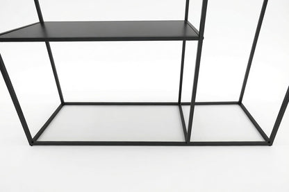 AURA ENTRY CONSOLE BLACK WITH WHITE MARBLE
