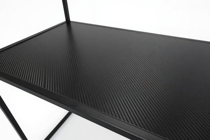 AURA ENTRY CONSOLE BLACK WITH WHITE MARBLE