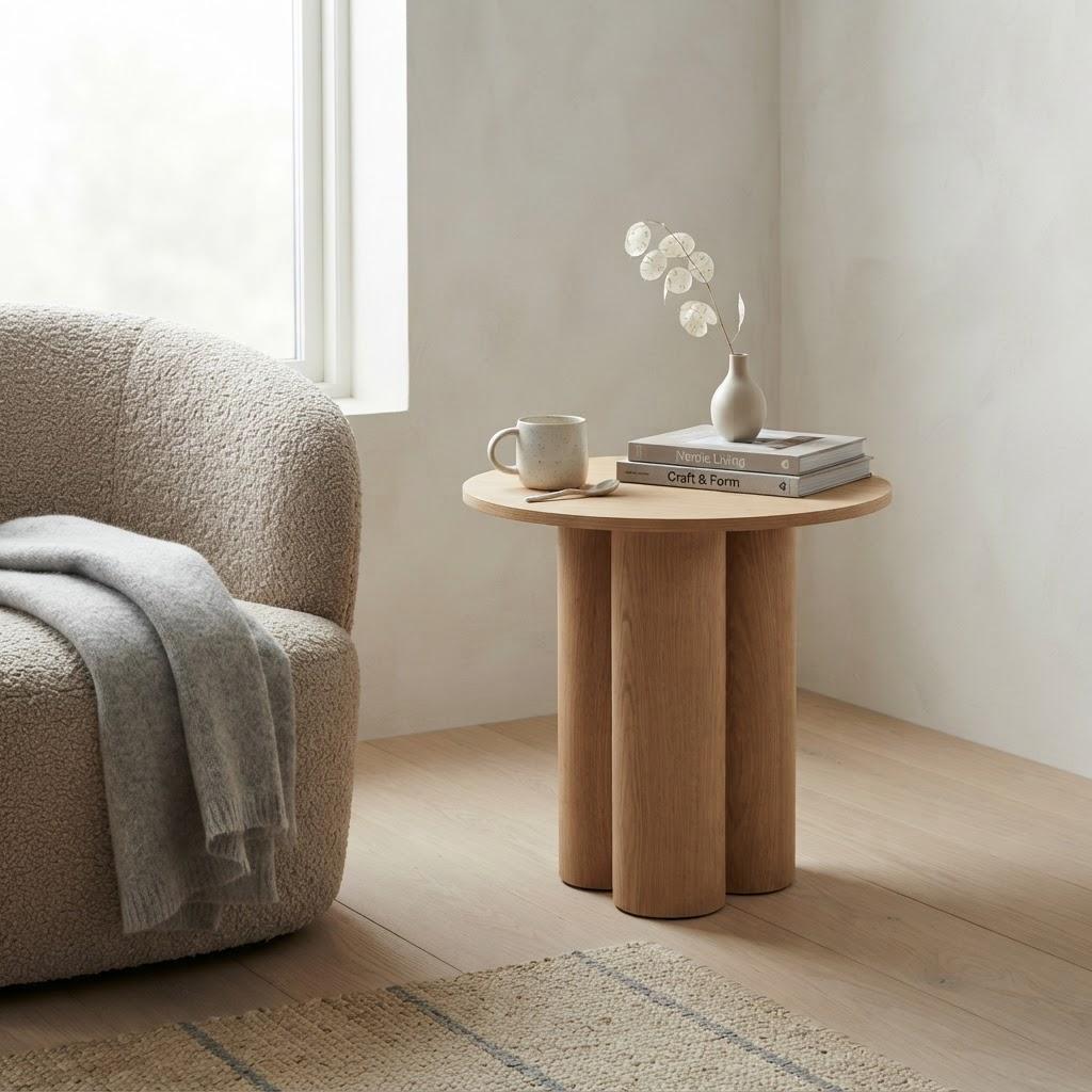 ELYN NATURAL OAK SIDE TABLE