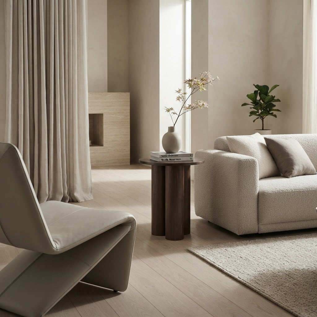 ELYN WALNUT SIDE TABLE