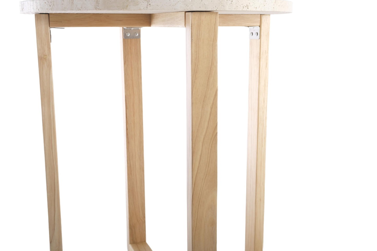 LYRA SIDE TABLE WITH NATURAL OAK TRAVERTINE