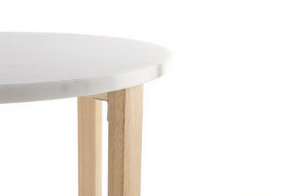LYRA SIDE TABLE WITH WHITE MARBLE