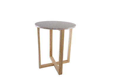 LYRA SIDE TABLE WITH ROSE' MARBLE