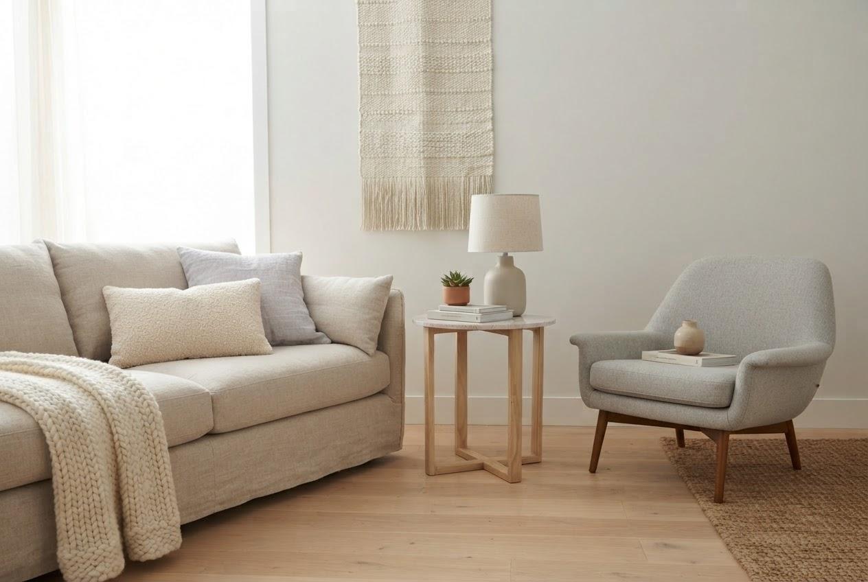 LYRA SIDE TABLE WITH ROSE' MARBLE