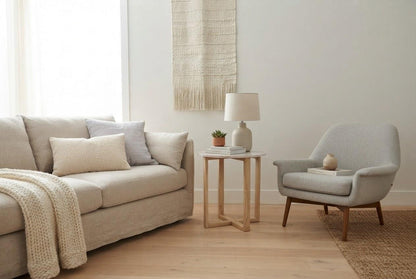 LYRA SIDE TABLE WITH ROSE' MARBLE