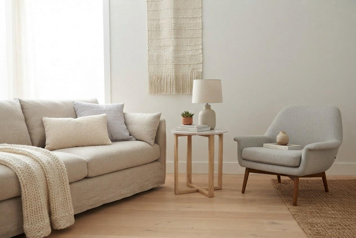 LYRA SIDE TABLE WITH ROSE' MARBLE