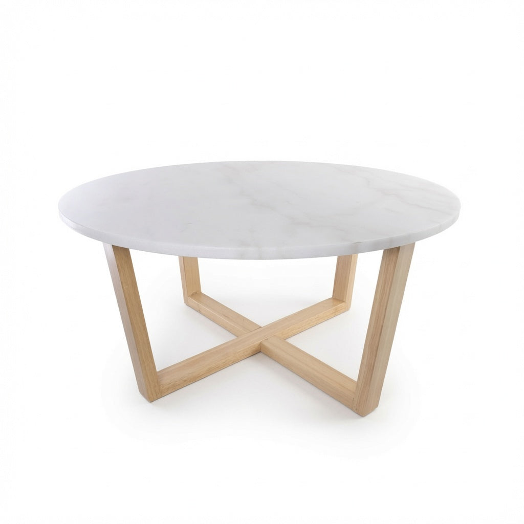 LYRA COFFEE TABLE WITH WHITE MARBLE