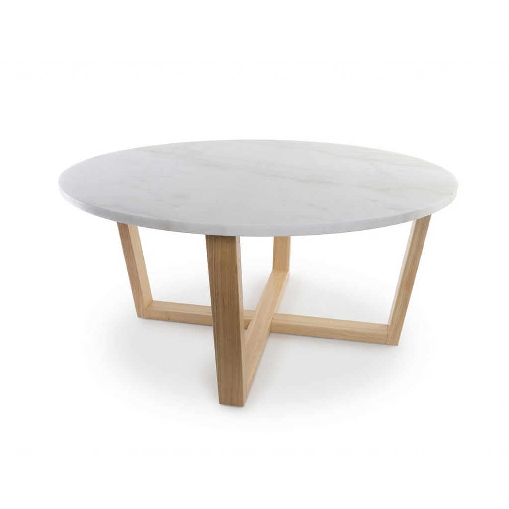 LYRA COFFEE TABLE WITH WHITE MARBLE