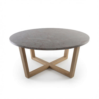 LYRA COFFEE TABLE WITH ROSE' MARBLE