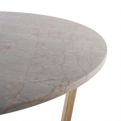 LYRA COFFEE TABLE WITH ROSE' MARBLE