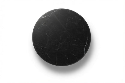 LUME SIDE TABLE BLACK WITH BLACK MARBLE