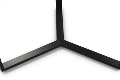 LUME SIDE TABLE BLACK WITH BLACK MARBLE