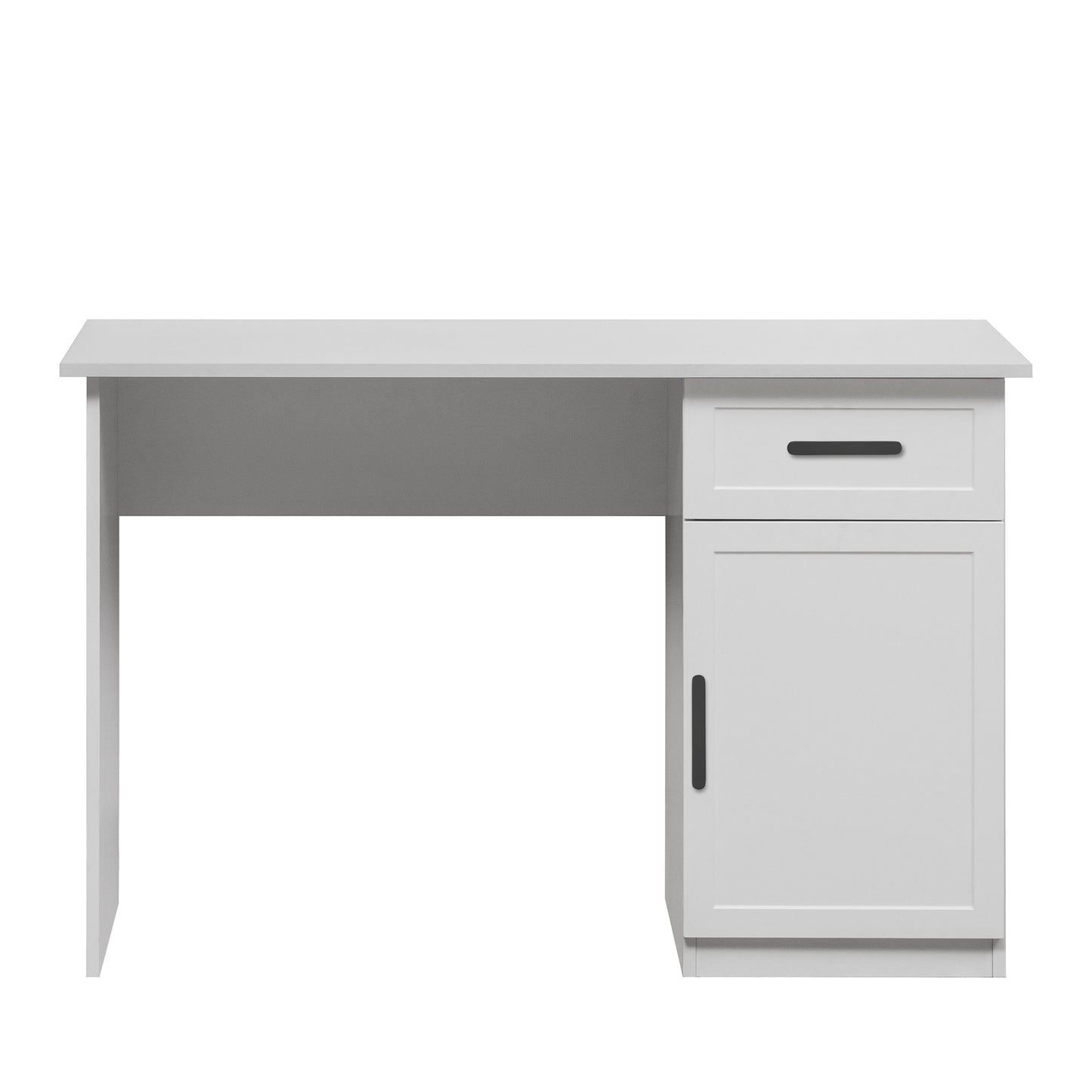 COPENHAGEN DESK - WHITE - HAMPTON - OVAL BLACK
