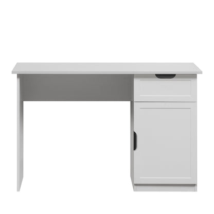 COPENHAGEN DESK - WHITE - HAMPTON- PULL BLACK
