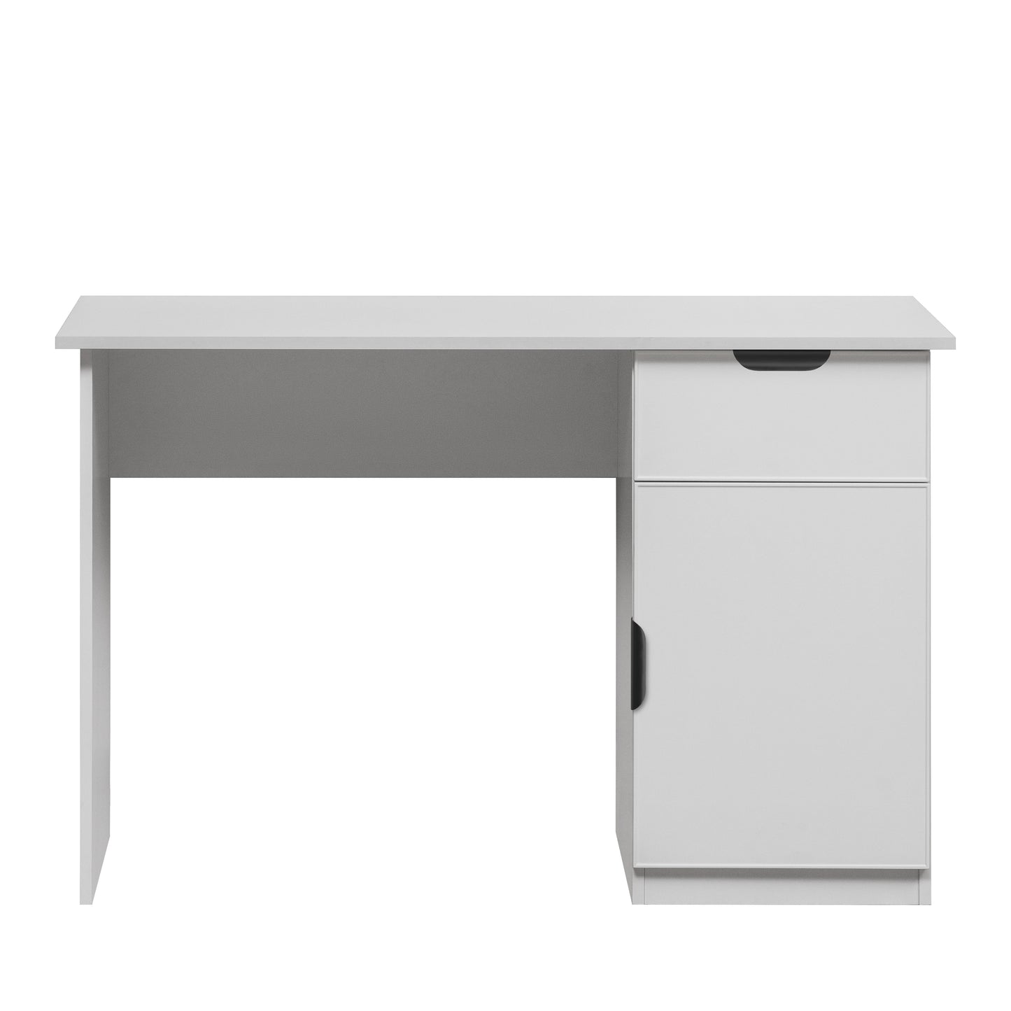 COPENHAGEN DESK - WHITE - SLIM - PULL BLACK