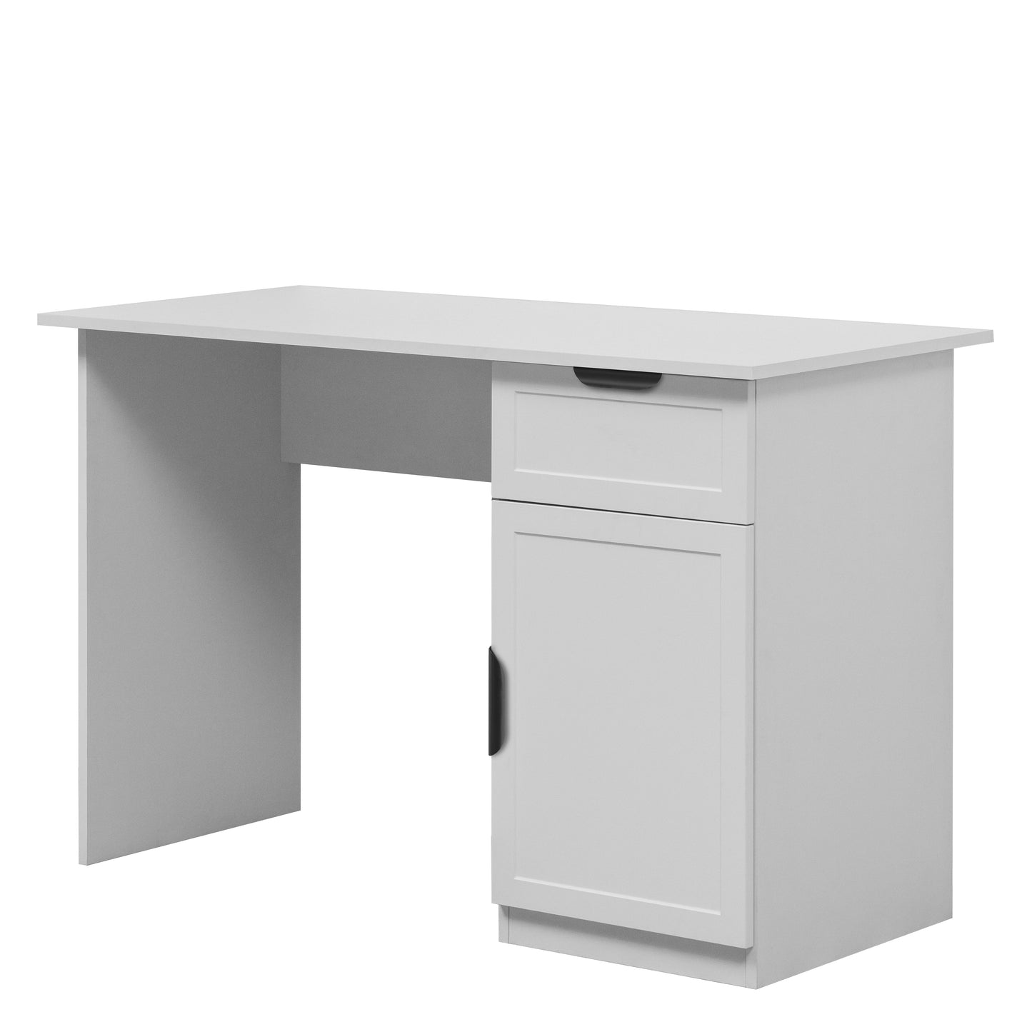 COPENHAGEN DESK - WHITE - HAMPTON- PULL BLACK