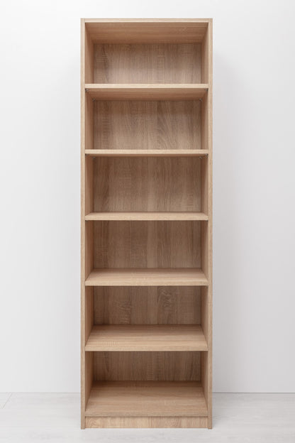 Geneva Built In Wardrobe - 6 Shelf Module - Natural Oak