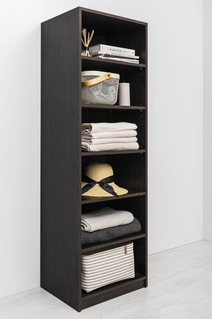 Geneva Built In Wardrobe - 6 Shelf Module - Nordic Ash