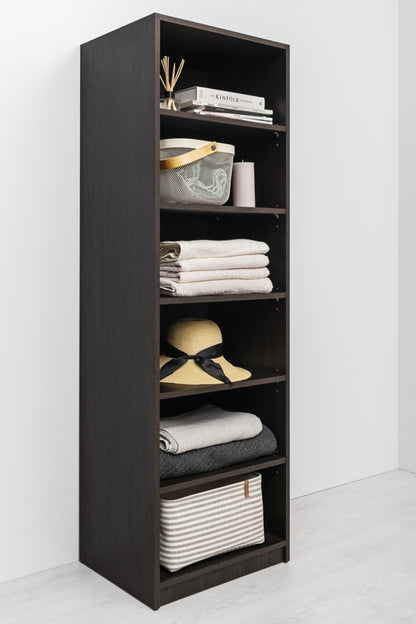 Geneva Built In Wardrobe - 6 Shelf Module - Nordic Ash
