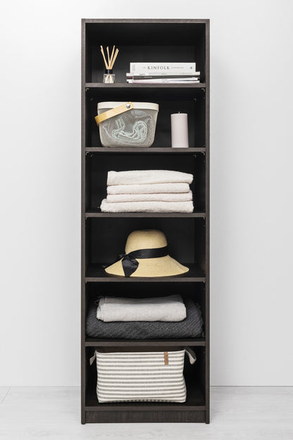 Geneva Built In Wardrobe - 6 Shelf Module - Nordic Ash