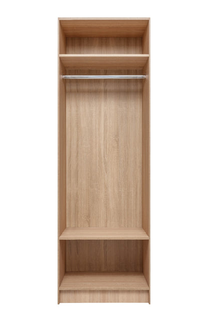 Malmo Walk In Wardrobe - 2 Shelf/Hanging Module - Natural Oak