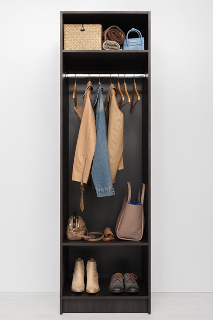 Malmo Walk In Wardrobe - 2 Shelf/Hanging Module - Nordic Ash