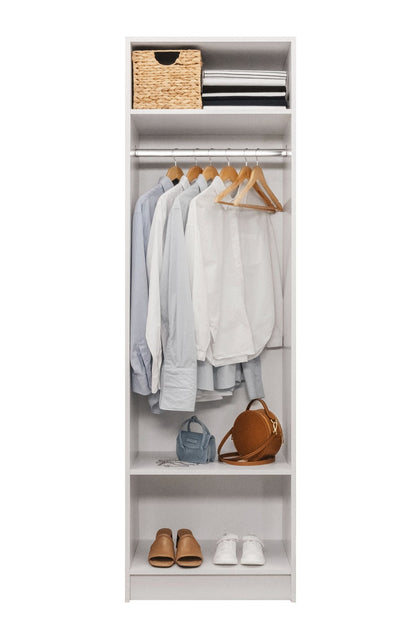 Malmo Walk In Wardrobe - 2 Shelf/Hanging Module - White