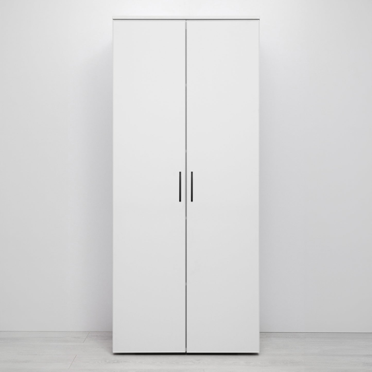 STOCKHOLM STORAGE CUPBOARD SLIM - WHITE - SQUARE BLACK
