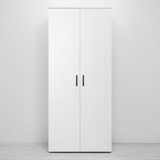STOCKHOLM STORAGE CUPBOARD VJ PANEL - WHITE - SCANDI BLACK
